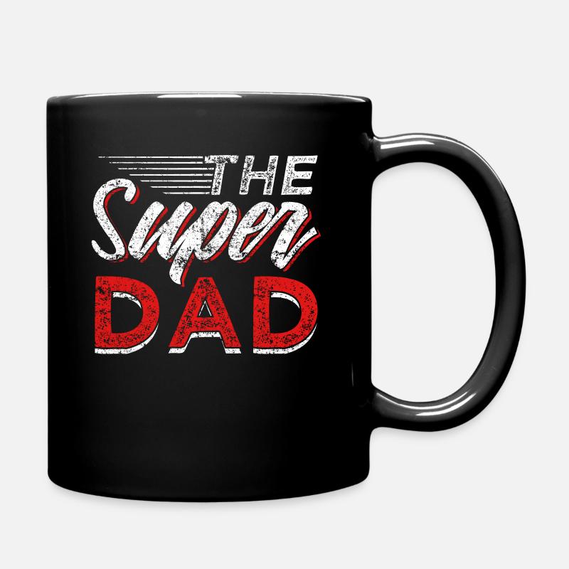 The Super Dad Superhero Fathers Day - Tasse einfarbig - Schwarz