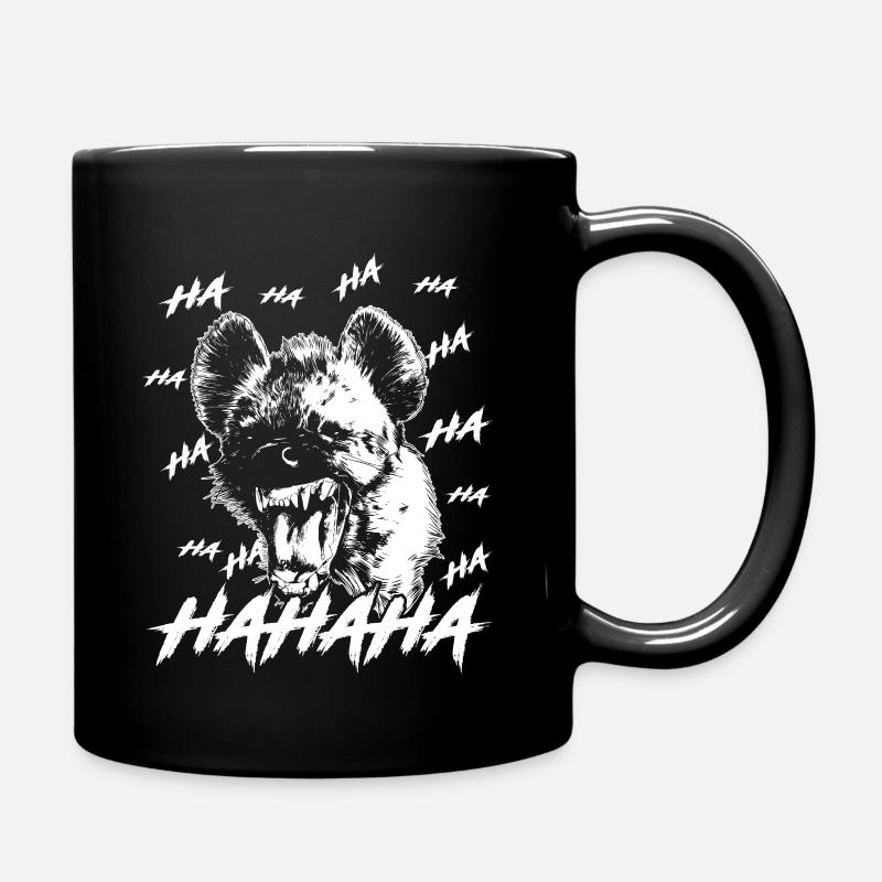 Hahaha Hyena - Mug uni - noir