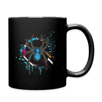 Spinne Gift Phobie Angst Geschenk Tier Beine - Tasse einfarbig - Schwarz - Rechts