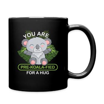 Koala eucalyptus koala ours cadeau câlin - Mug uni - noir - Droite