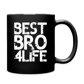 BEST BRO 4LIFE - Tasse einfarbig - Schwarz - Rechts
