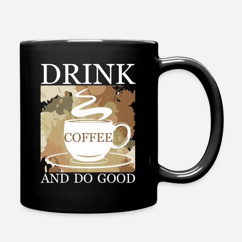 Kaffee - Tasse einfarbig - Schwarz