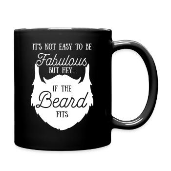 Barbe - Barbus - Barbe - Barbe - Drôle - Mug uni - noir - Droite