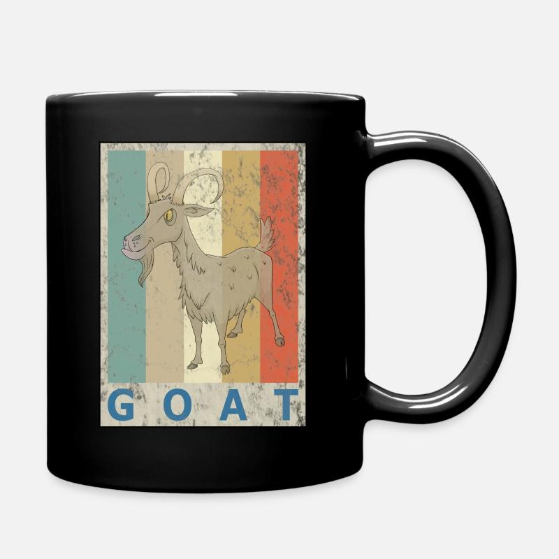 Ziege Vintage Retro Style Grunge - Tasse einfarbig - Schwarz