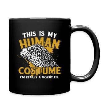 Murène anguille costume d'halloween carnaval animal monstre - Mug uni - noir - Droite