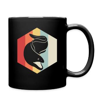 Moray eel diver fish ocean sea creature animal - Full Colour Mug - black - Right