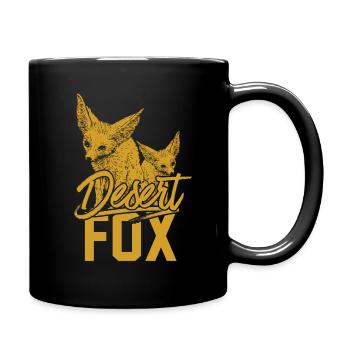 Desert Fox Dog Desert Fox Africa Animal Gift - Full Colour Mug - black - Right