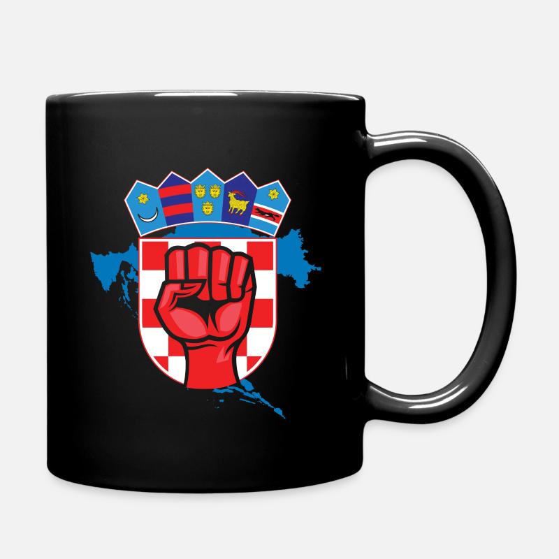 Croatie - Mug uni - noir