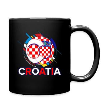 Croatia - Full Colour Mug - black - Right