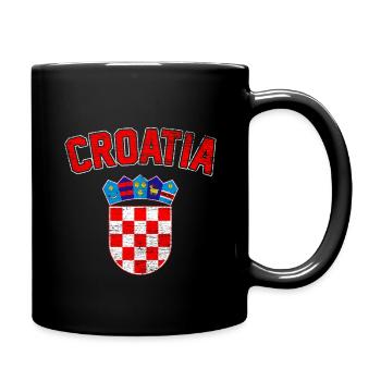 Croatia - Full Colour Mug - black - Right