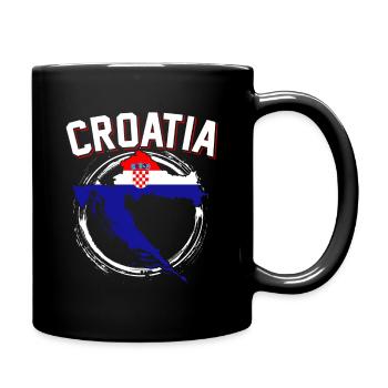 Carte de la Croatie - Mug uni - noir - Droite