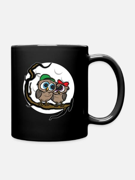 Hiboux - Mug uni - noir