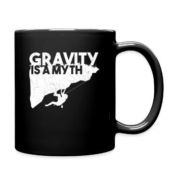Climbing - Free Climbing Bouldering Mountains Gift - Full Colour Mug - black - Right