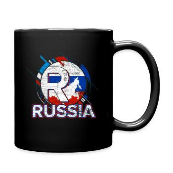Russie - Mug uni - noir - Droite