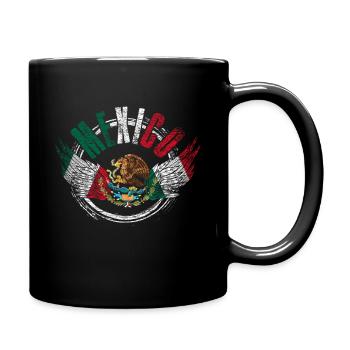 Mexiko - Tasse einfarbig - Schwarz - Rechts