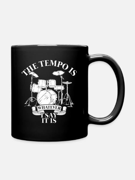 Batteur Batteur Musical Instrument Musicien - Mug uni - noir