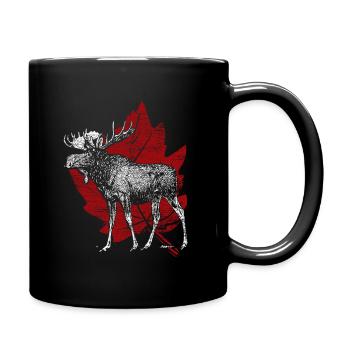Kanada - Tasse einfarbig - Schwarz - Rechts