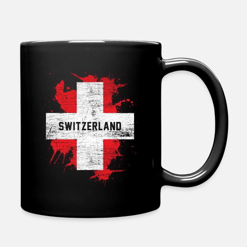 Cadeau vintage Suisse - Mug uni - noir