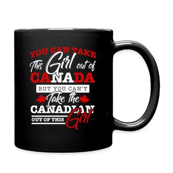 Kanada - Tasse einfarbig - Schwarz - Rechts