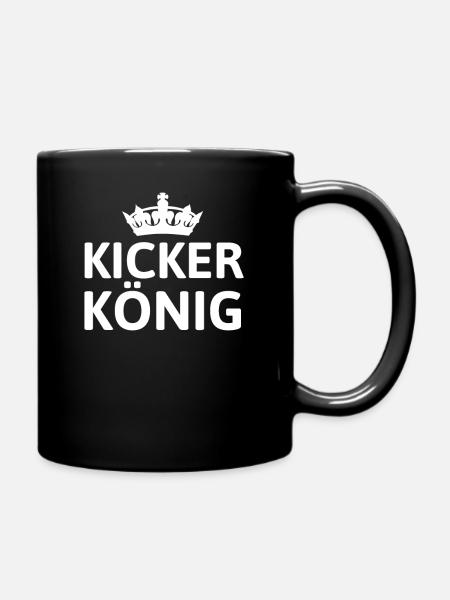 KICKER KÖNIG - Tasse einfarbig - Schwarz