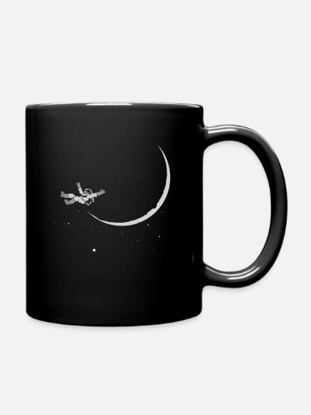 astronaut - Tasse einfarbig - Schwarz