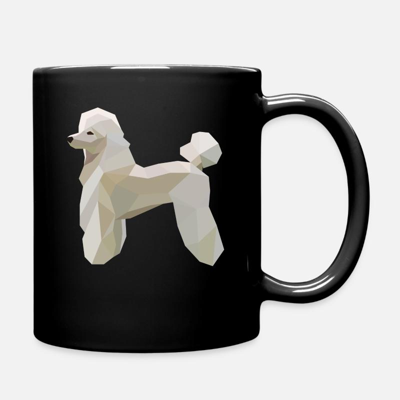 Poodle Hund Polygon Design Dog Pudel - Tasse einfarbig - Schwarz