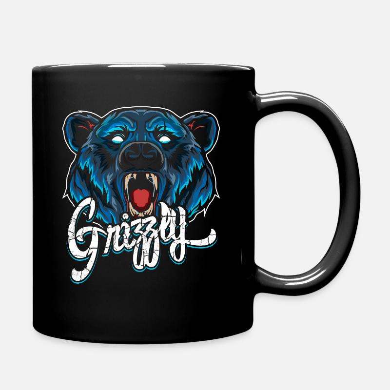 Grizzly - Tasse einfarbig - Schwarz