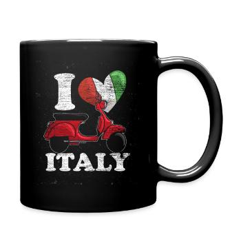 Italy - Full Colour Mug - black - Right