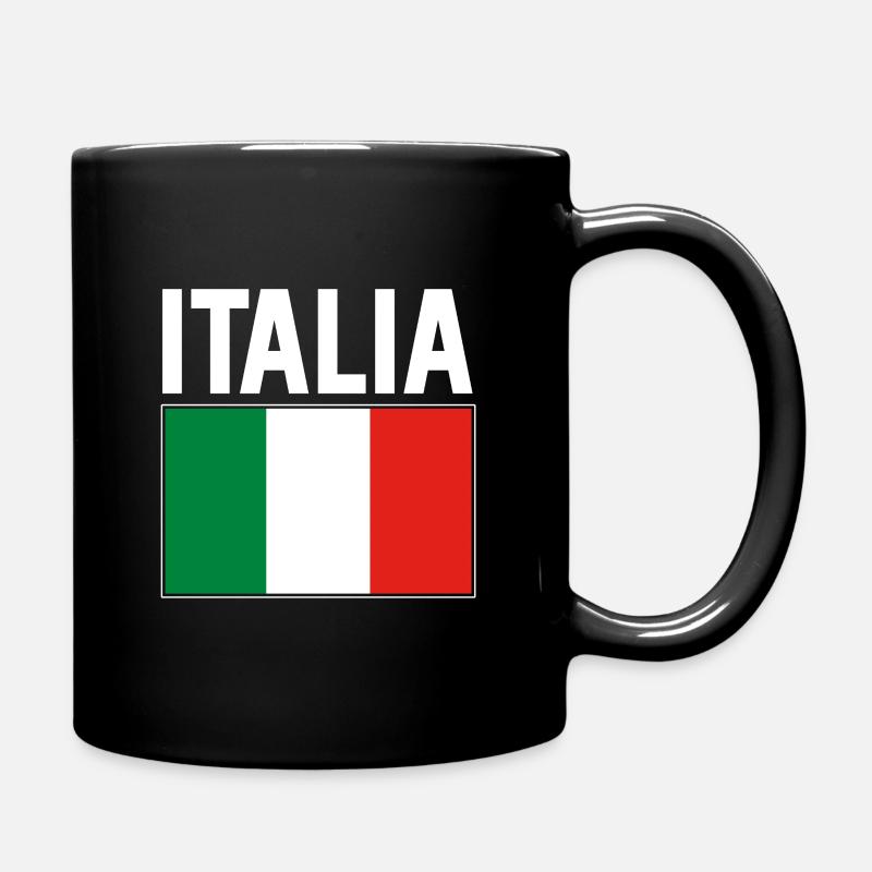 Drapeau italien - Mug uni - noir