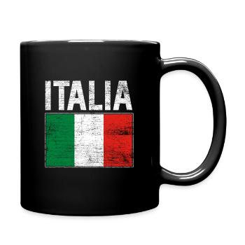 Italy - Full Colour Mug - black - Right