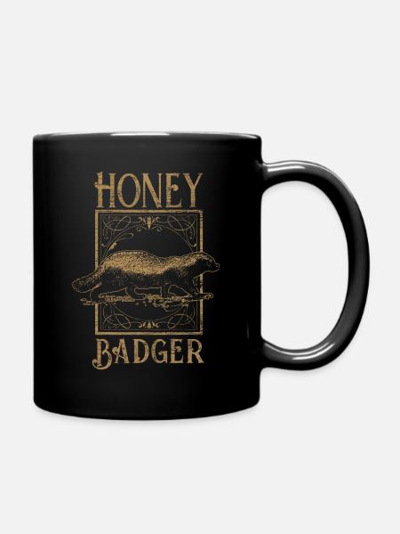 Honig Dachs Afrika Asien Tier Wald Geschenk - Tasse einfarbig - Schwarz