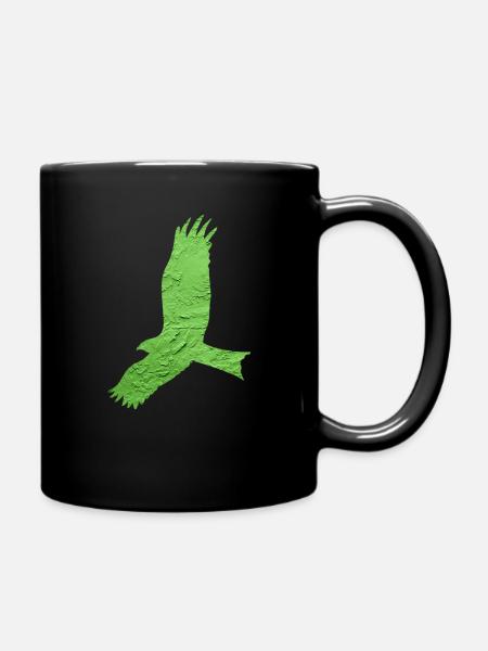 bird of prey - Full Colour Mug - black