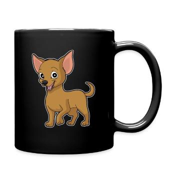 Little sweet Chiwawa dog - Full Colour Mug - black - Right