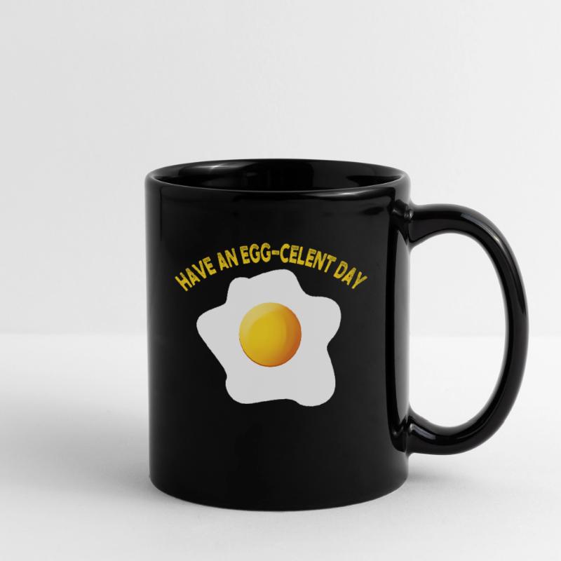 Egg-Celent Day Shirt Fried Egg Breakfast Gift Idea Full Colour Mug