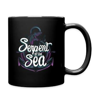 sea serpent - Full Colour Mug - black - Right