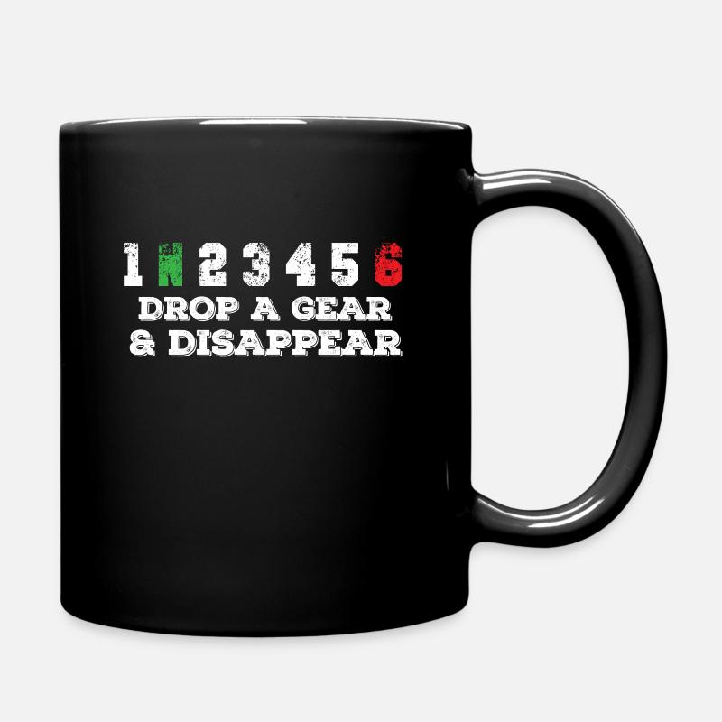 Biker motorcycle - Full Colour Mug - black