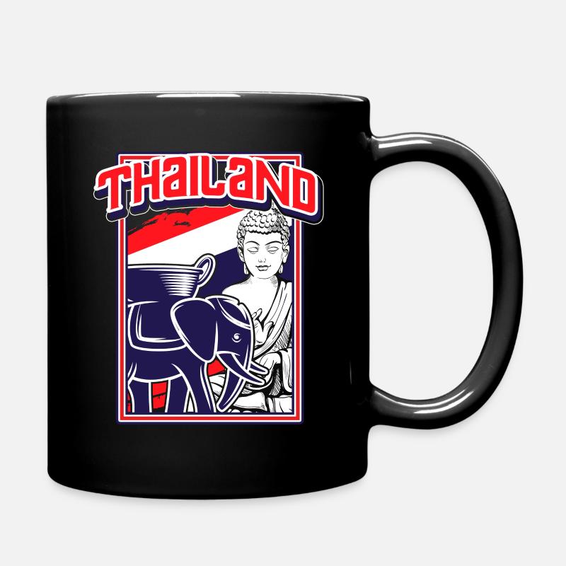 Thailand - Tasse einfarbig - Schwarz