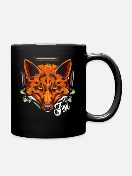 Renard roux Moderne et branché - Mug uni - noir
