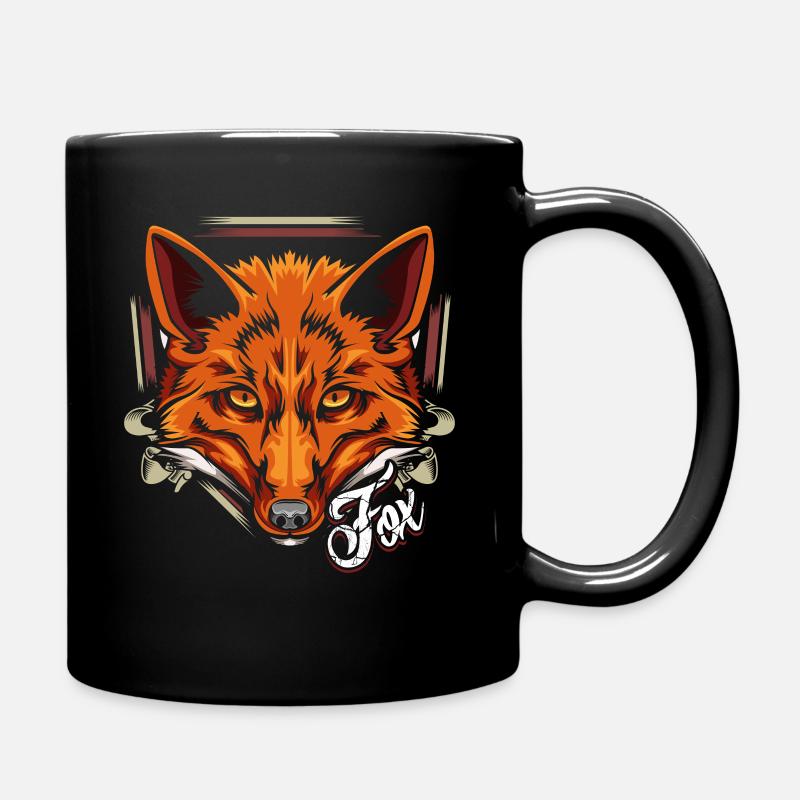 Renard roux Moderne et branché - Mug uni - noir
