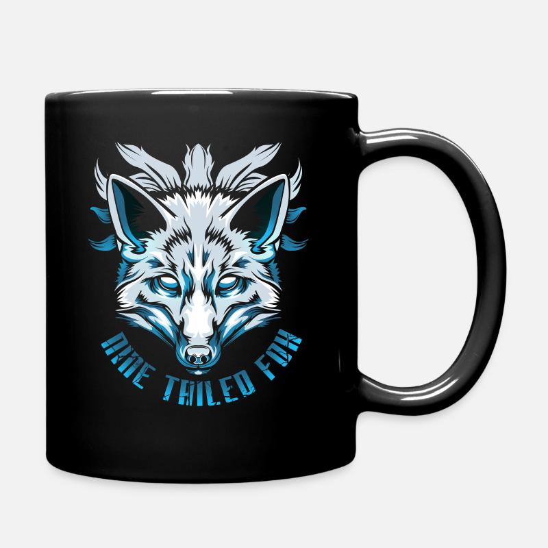 Silberfuchs Fuchs Füchse Japan Geschenk - Tasse einfarbig - Schwarz