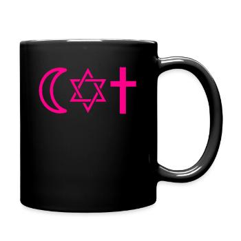 Tolérance rose coexistante - Mug uni - noir - Droite