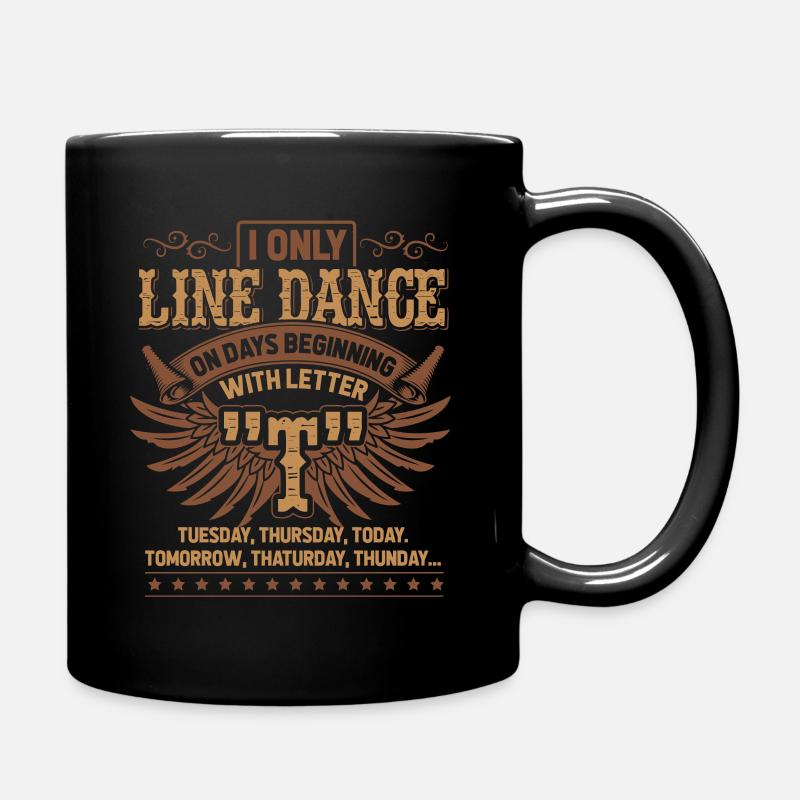 Linedance - Tasse einfarbig - Schwarz