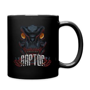 Velociraptor Dinosaure moderne - Mug uni - noir - Droite
