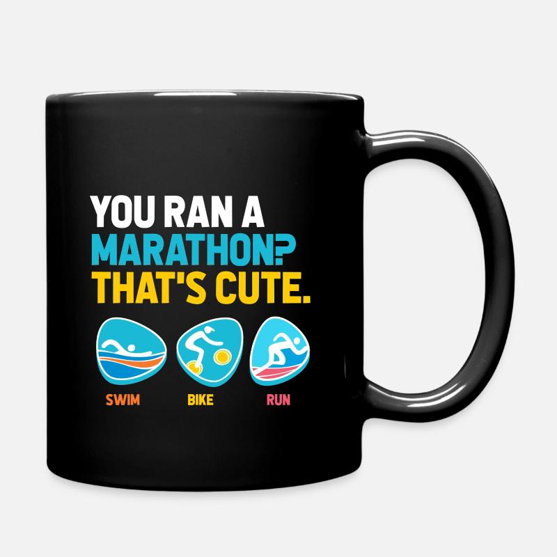 Triathlon - Full Colour Mug - black