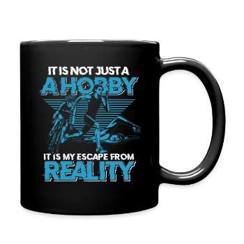 Triathlon - Tasse einfarbig - Schwarz - Rechts