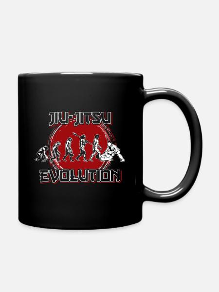 Jiu Jitsu evolution - Full Colour Mug - black