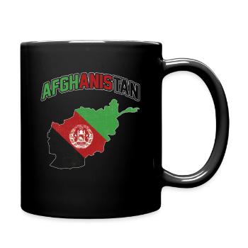 Afghanistan Flag Country Patriot Middle East - Full Colour Mug - black - Right