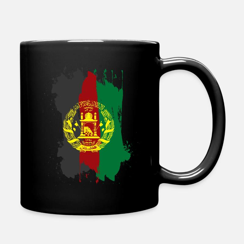 Afghanistan Flagge - Tasse einfarbig - Schwarz