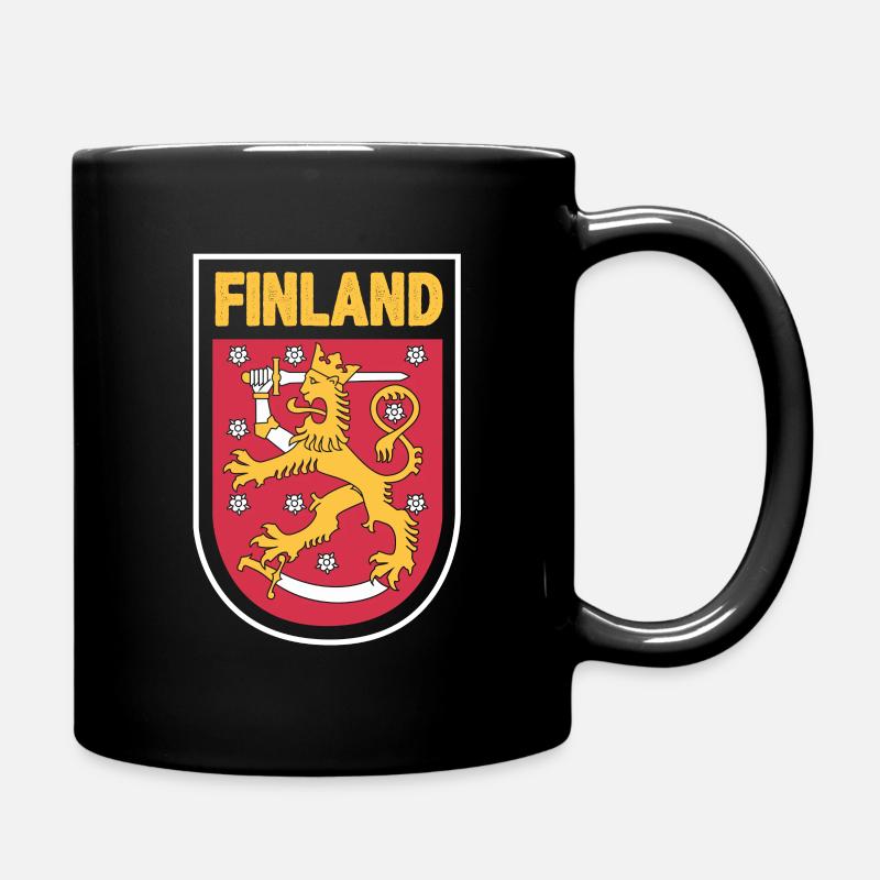 Finnland - Tasse einfarbig - Schwarz