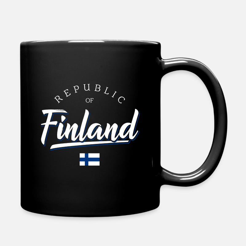 Finnland - Tasse einfarbig - Schwarz